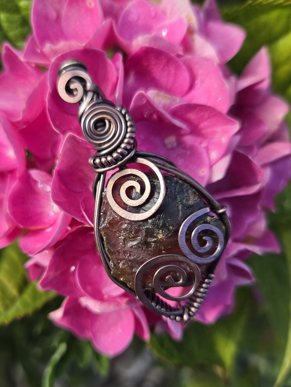 Baltic Amber Copper Pendant